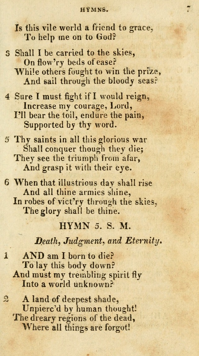 A Selection of Hymns, from the Best Authors page 7