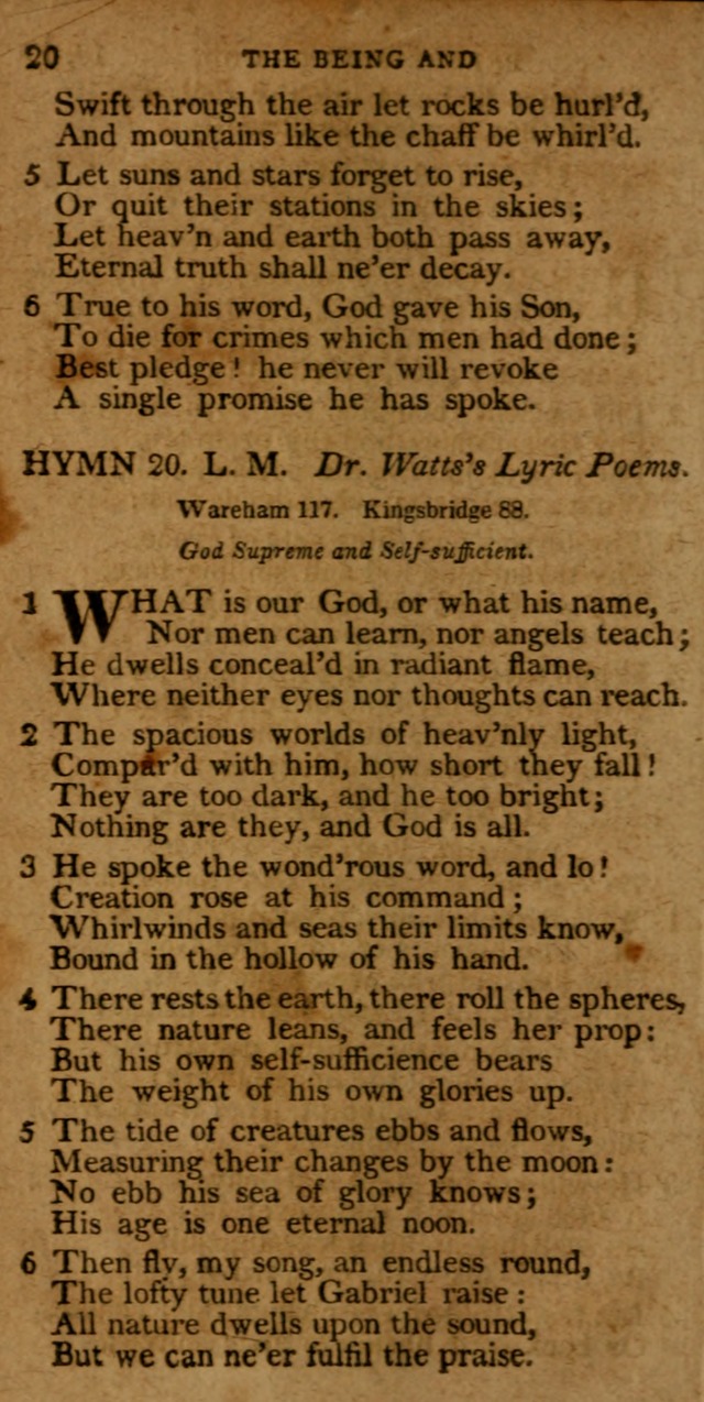 A Selection of Hymns from the Best Authors.: including a great number of originals: intended to be an appendix to Dr. Watts