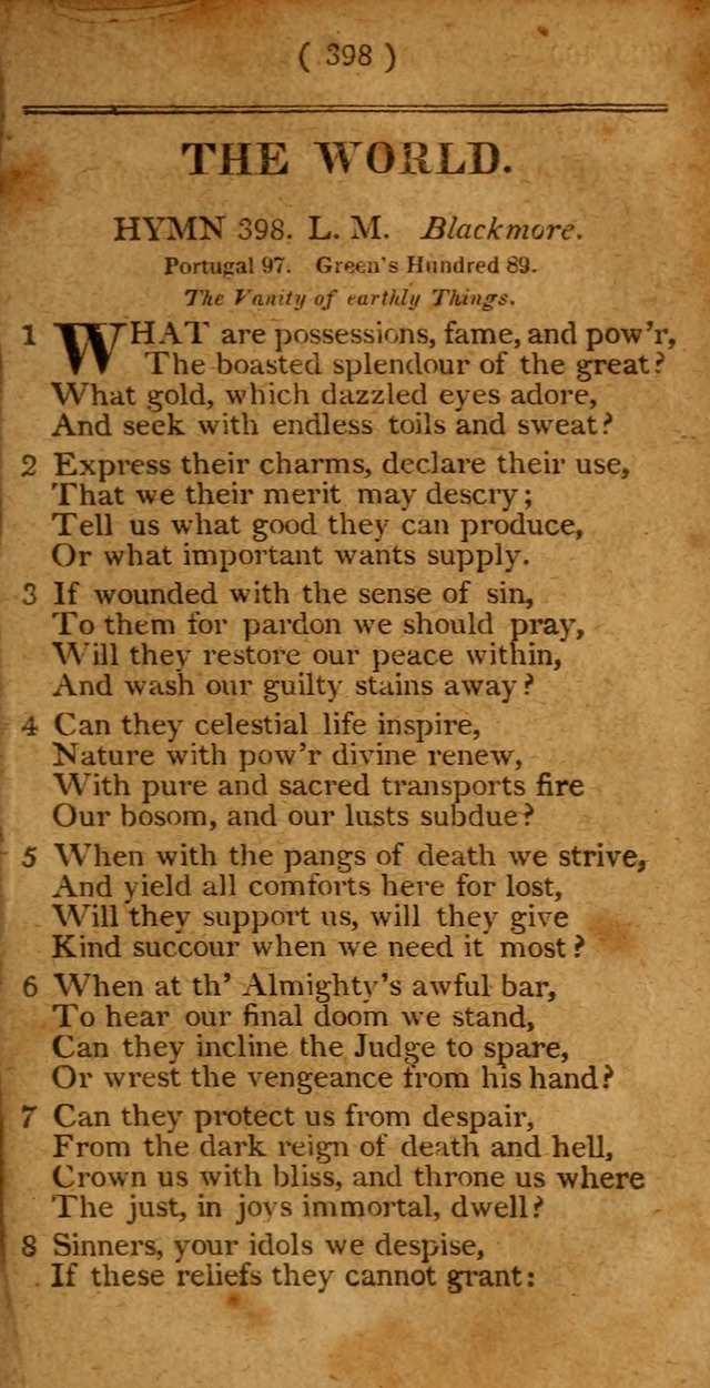 A Selection of Hymns from the Best Authors.: including a great number of originals: intended to be an appendix to Dr. Watts