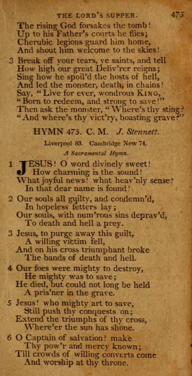 A Selection of Hymns from the Best Authors.: including a great number of originals: intended to be an appendix to Dr. Watts