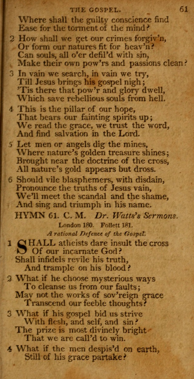 A Selection of Hymns from the Best Authors.: including a great number of originals: intended to be an appendix to Dr. Watts