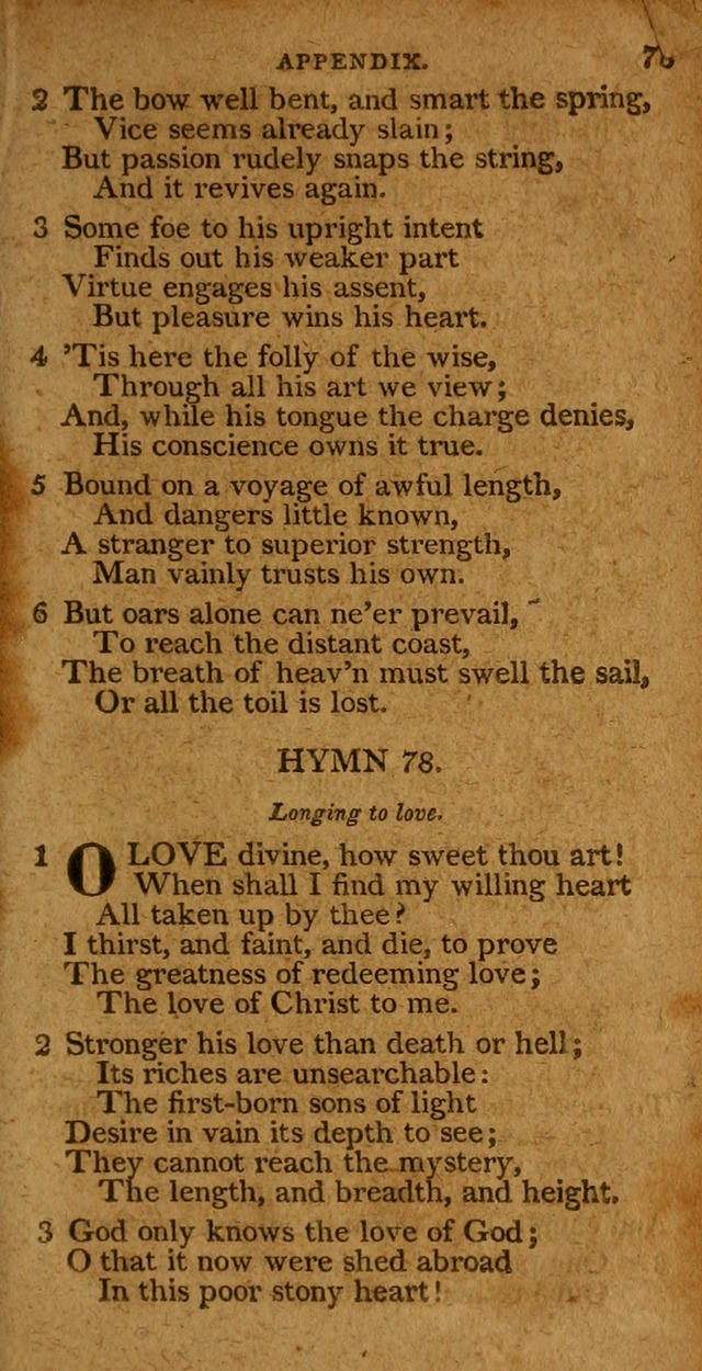 A Selection of Hymns from the Best Authors.: including a great number of originals: intended to be an appendix to Dr. Watts