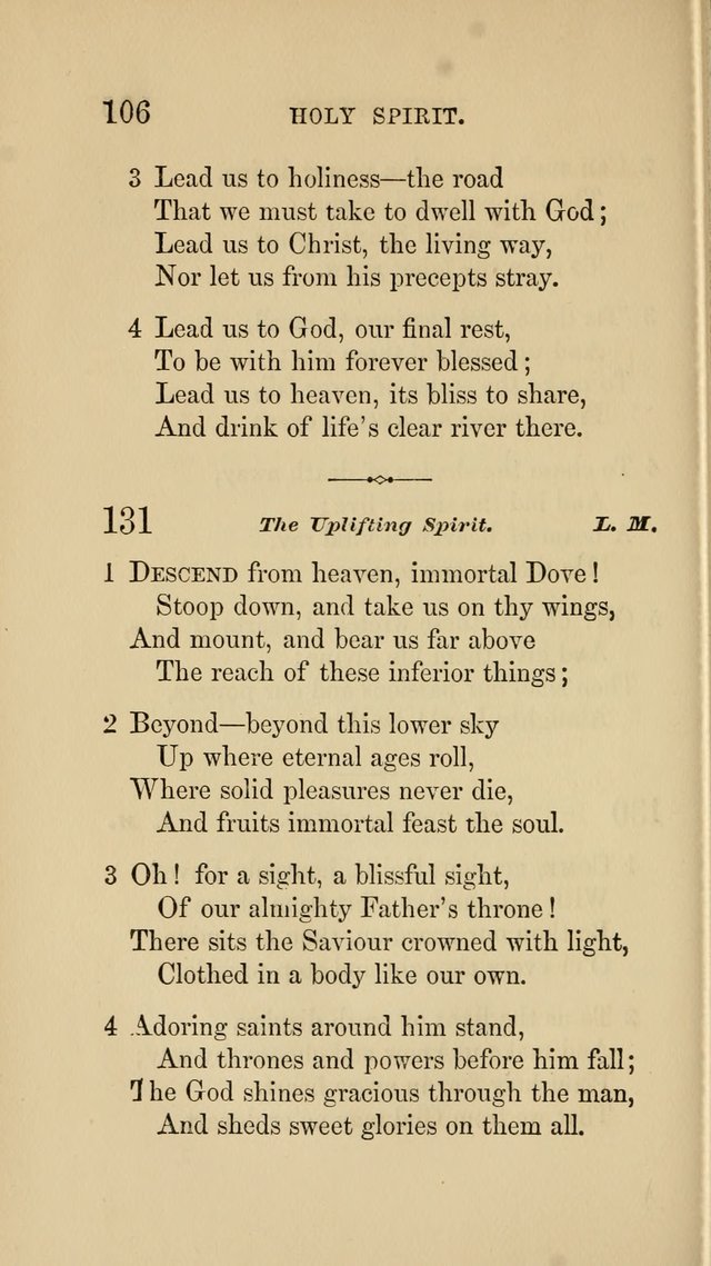 Social Hymn Book: Being the Hymns of the Social Hymn and Tune Book for the Lecture Room, Prayer Meeting, Family, and Congregation (2nd ed.) page 106