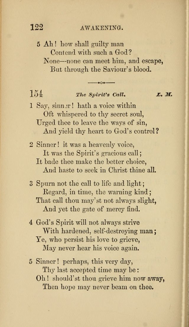 Social Hymn Book: Being the Hymns of the Social Hymn and Tune Book for the Lecture Room, Prayer Meeting, Family, and Congregation (2nd ed.) page 122