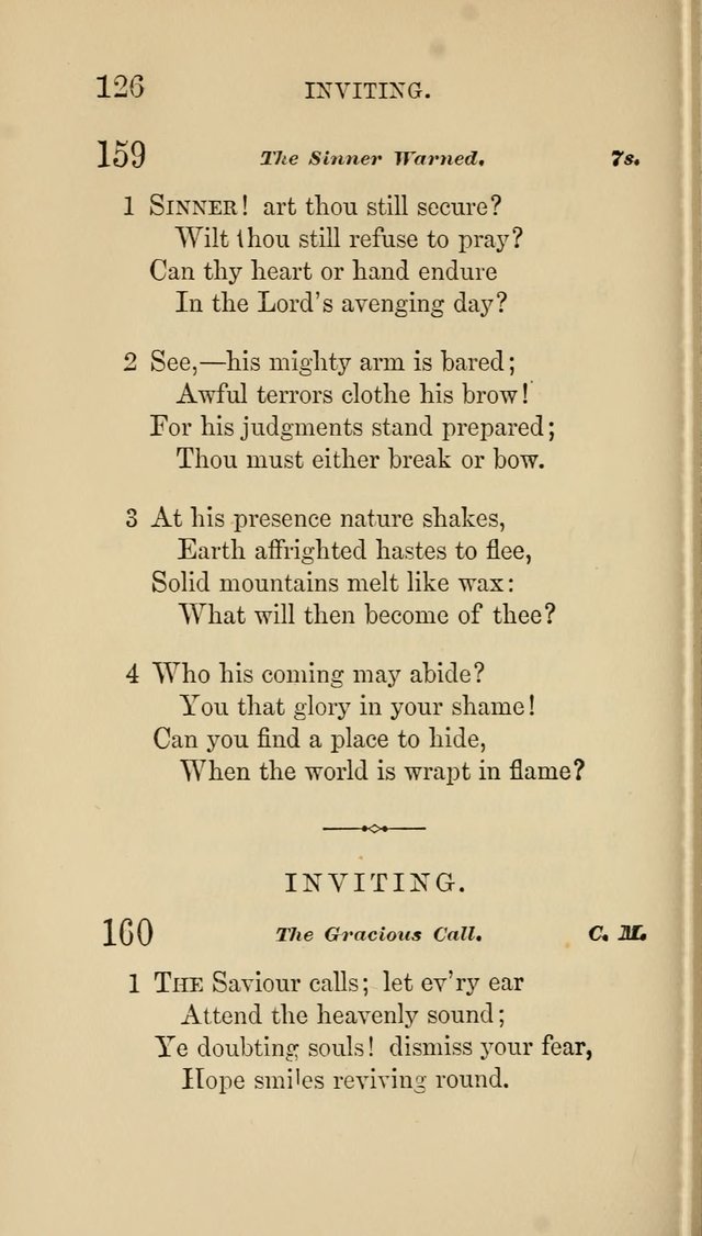 Social Hymn Book: Being the Hymns of the Social Hymn and Tune Book for the Lecture Room, Prayer Meeting, Family, and Congregation (2nd ed.) page 126