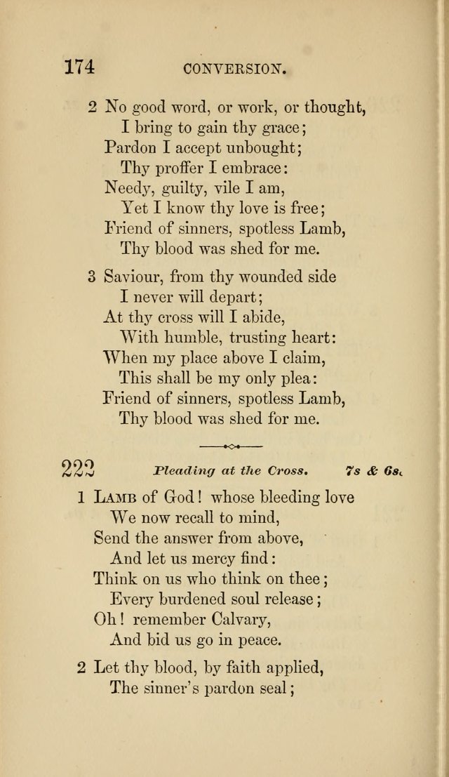 Social Hymn Book: Being the Hymns of the Social Hymn and Tune Book for the Lecture Room, Prayer Meeting, Family, and Congregation (2nd ed.) page 174