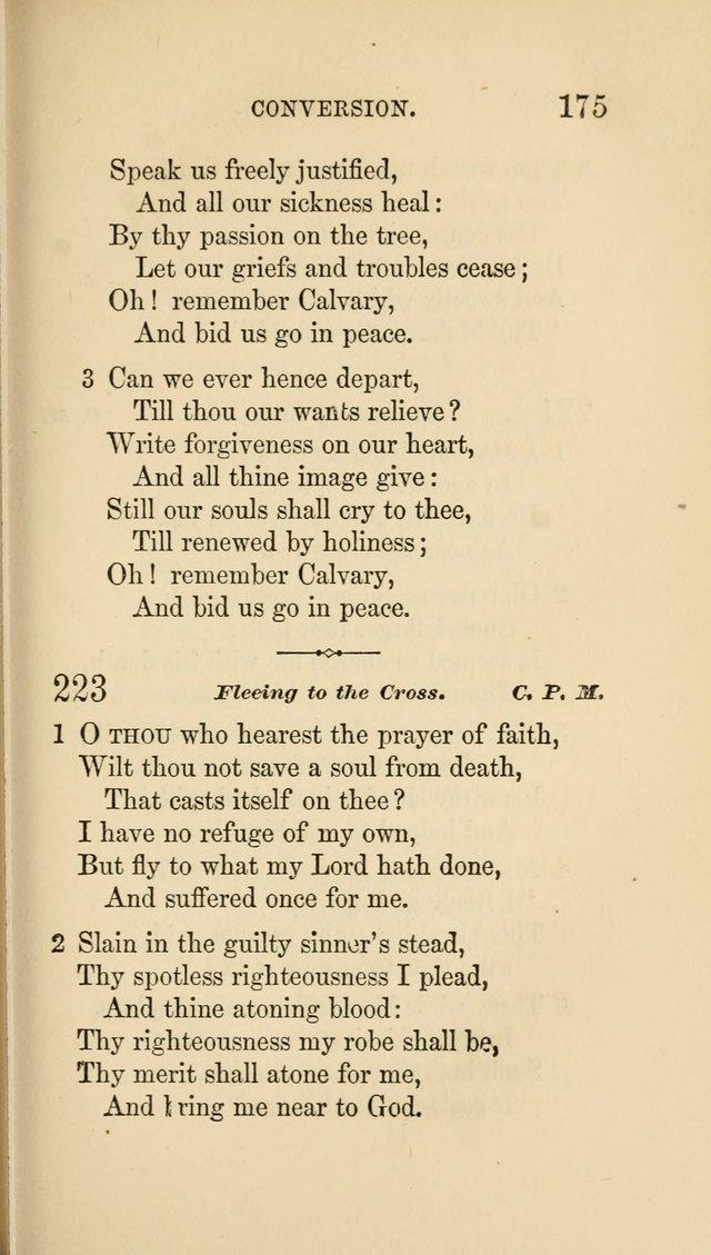 Social Hymn Book: Being the Hymns of the Social Hymn and Tune Book for the Lecture Room, Prayer Meeting, Family, and Congregation (2nd ed.) page 175