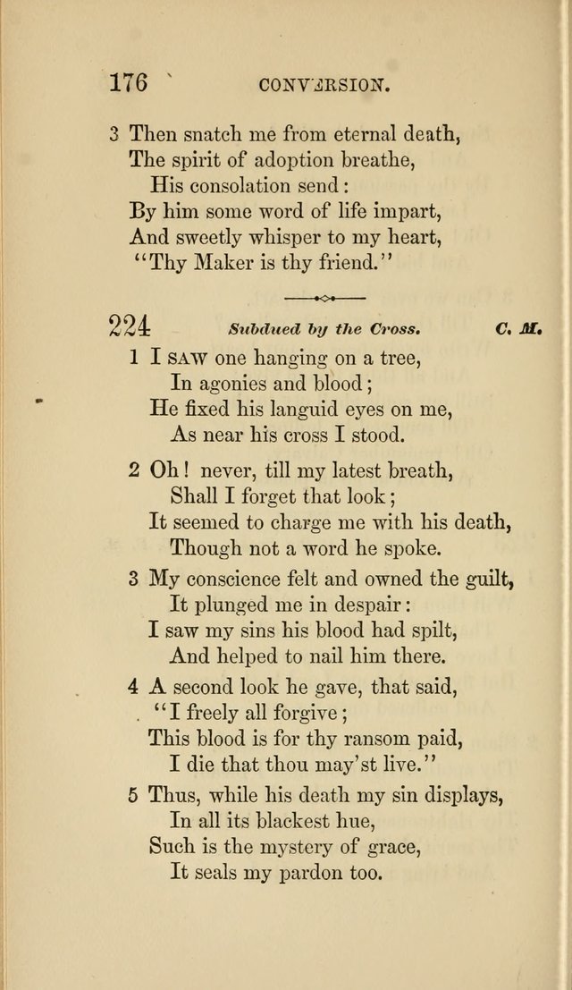 Social Hymn Book: Being the Hymns of the Social Hymn and Tune Book for the Lecture Room, Prayer Meeting, Family, and Congregation (2nd ed.) page 176