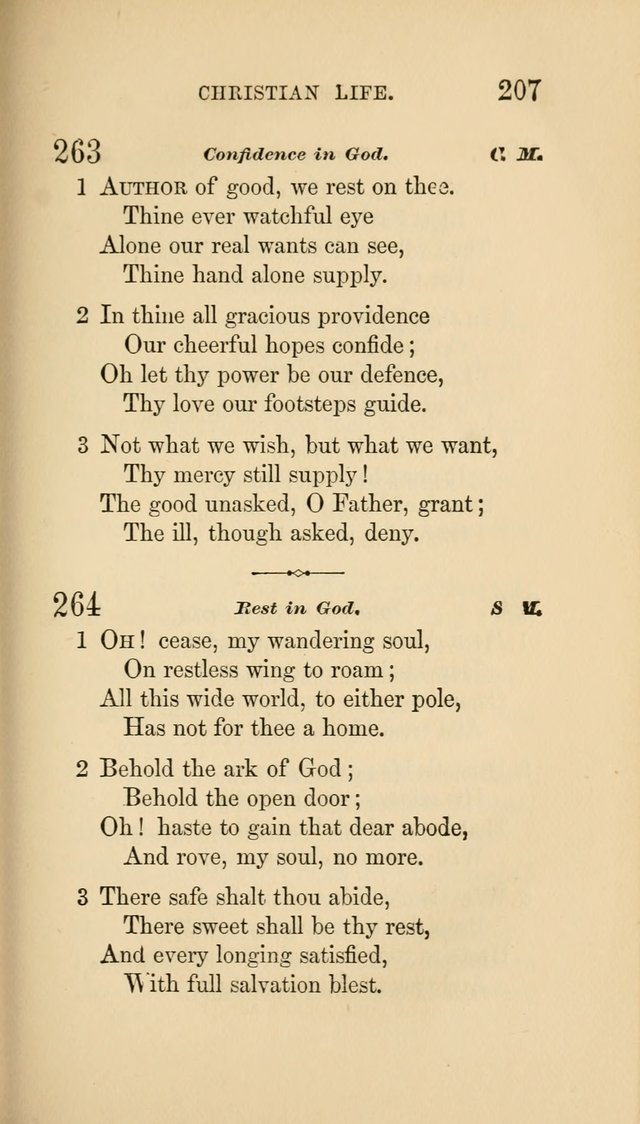 Social Hymn Book: Being the Hymns of the Social Hymn and Tune Book for the Lecture Room, Prayer Meeting, Family, and Congregation (2nd ed.) page 207