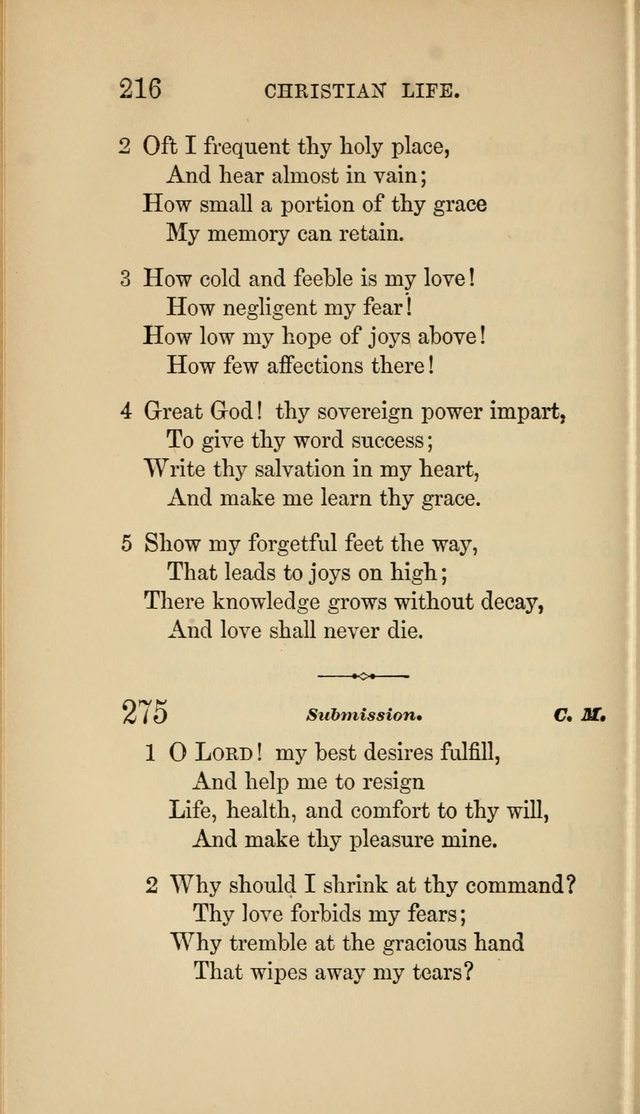 Social Hymn Book: Being the Hymns of the Social Hymn and Tune Book for the Lecture Room, Prayer Meeting, Family, and Congregation (2nd ed.) page 216