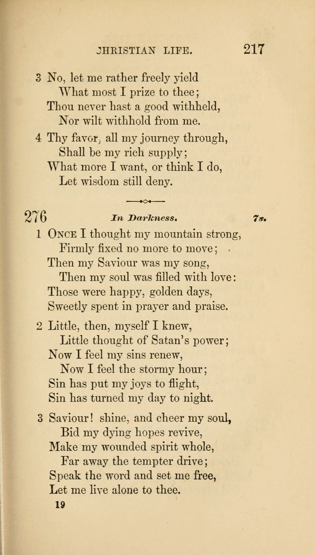 Social Hymn Book: Being the Hymns of the Social Hymn and Tune Book for the Lecture Room, Prayer Meeting, Family, and Congregation (2nd ed.) page 217