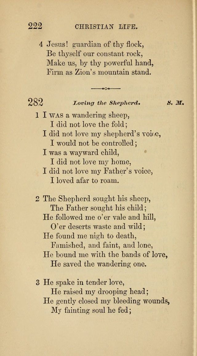 Social Hymn Book: Being the Hymns of the Social Hymn and Tune Book for the Lecture Room, Prayer Meeting, Family, and Congregation (2nd ed.) page 222