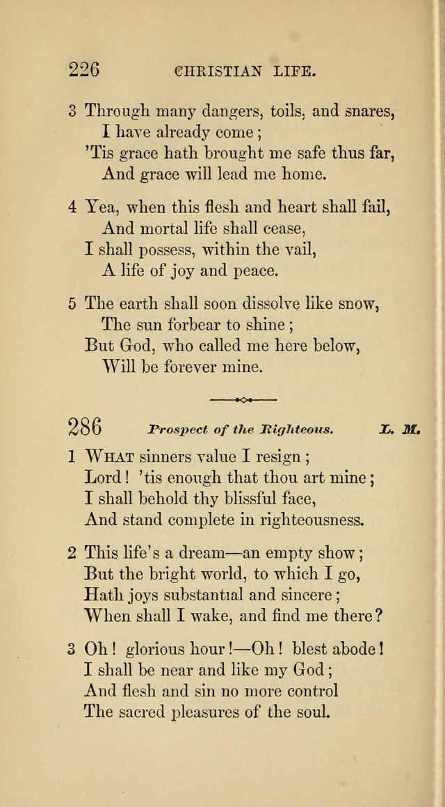 Social Hymn Book: Being the Hymns of the Social Hymn and Tune Book for the Lecture Room, Prayer Meeting, Family, and Congregation (2nd ed.) page 226