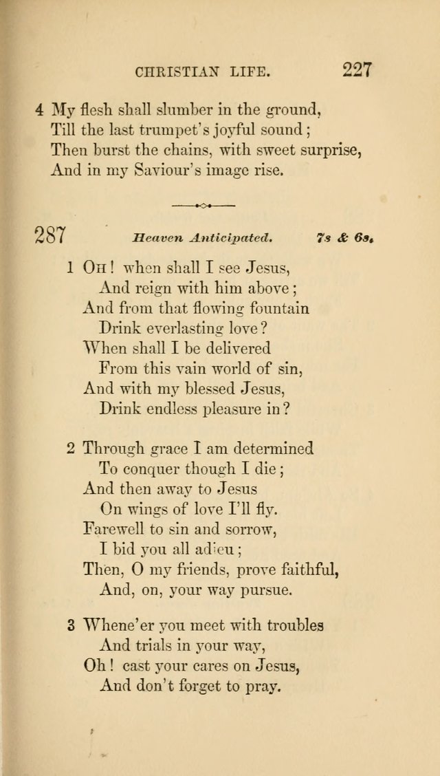 Social Hymn Book: Being the Hymns of the Social Hymn and Tune Book for the Lecture Room, Prayer Meeting, Family, and Congregation (2nd ed.) page 227