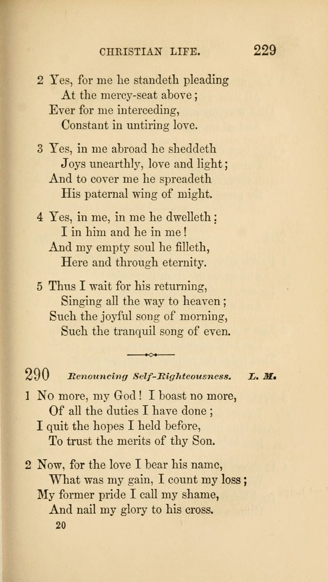 Social Hymn Book: Being the Hymns of the Social Hymn and Tune Book for the Lecture Room, Prayer Meeting, Family, and Congregation (2nd ed.) page 229