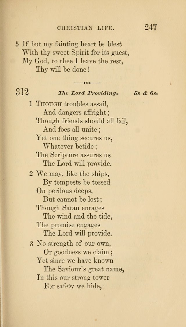 Social Hymn Book: Being the Hymns of the Social Hymn and Tune Book for the Lecture Room, Prayer Meeting, Family, and Congregation (2nd ed.) page 247