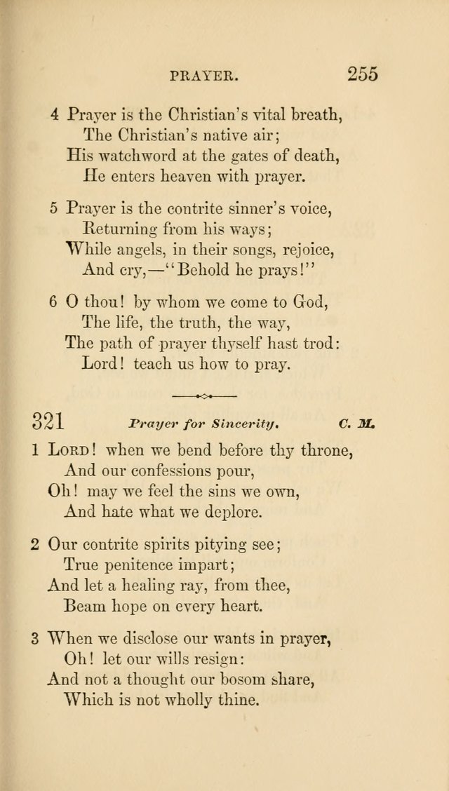 Social Hymn Book: Being the Hymns of the Social Hymn and Tune Book for the Lecture Room, Prayer Meeting, Family, and Congregation (2nd ed.) page 255