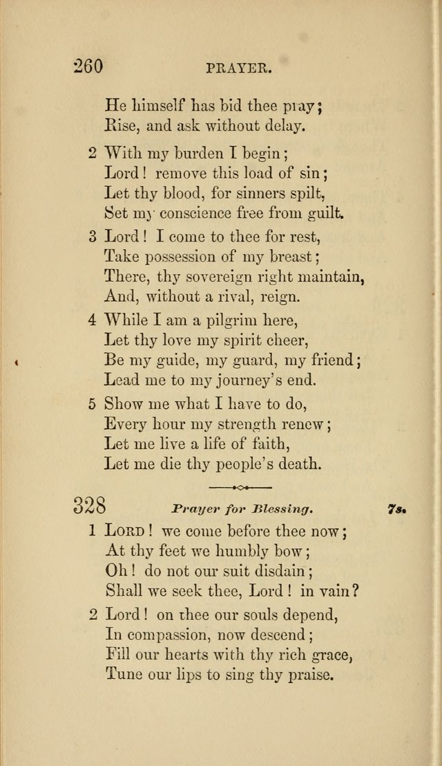 Social Hymn Book: Being the Hymns of the Social Hymn and Tune Book for the Lecture Room, Prayer Meeting, Family, and Congregation (2nd ed.) page 260