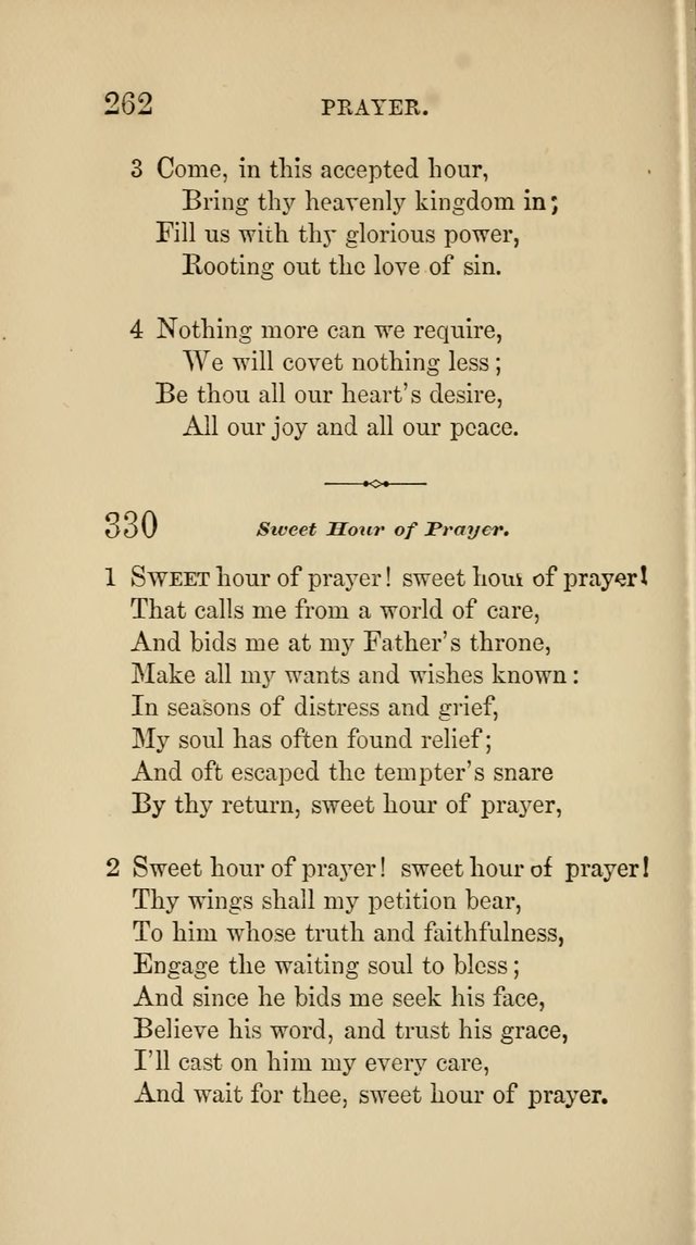 Social Hymn Book: Being the Hymns of the Social Hymn and Tune Book for the Lecture Room, Prayer Meeting, Family, and Congregation (2nd ed.) page 262