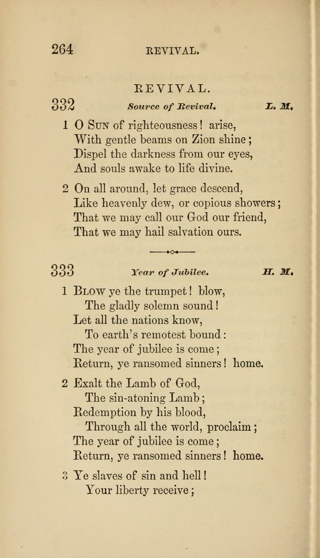 Social Hymn Book: Being the Hymns of the Social Hymn and Tune Book for the Lecture Room, Prayer Meeting, Family, and Congregation (2nd ed.) page 264