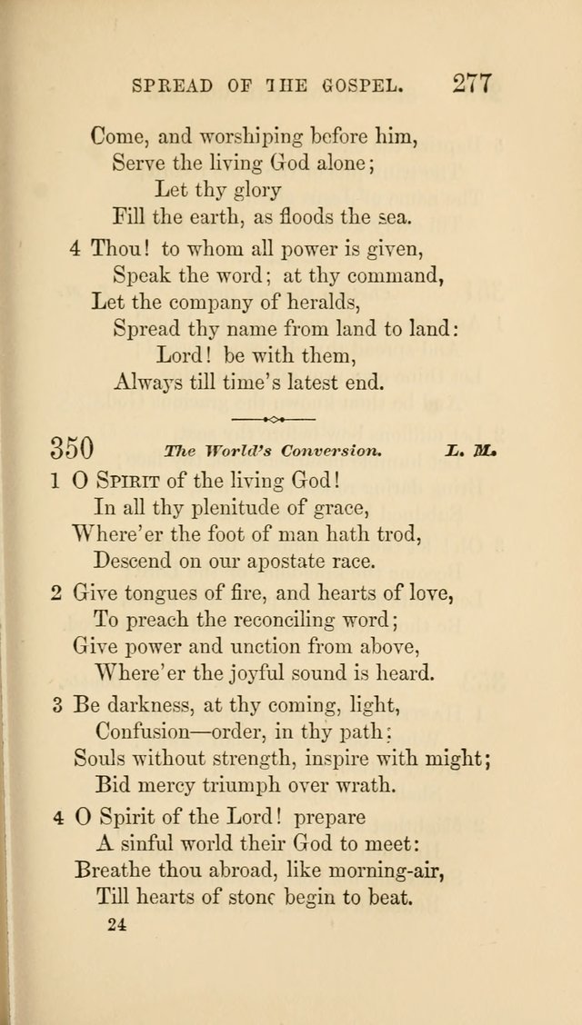 Social Hymn Book: Being the Hymns of the Social Hymn and Tune Book for the Lecture Room, Prayer Meeting, Family, and Congregation (2nd ed.) page 277