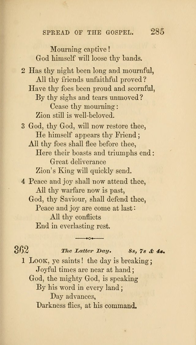 Social Hymn Book: Being the Hymns of the Social Hymn and Tune Book for the Lecture Room, Prayer Meeting, Family, and Congregation (2nd ed.) page 287