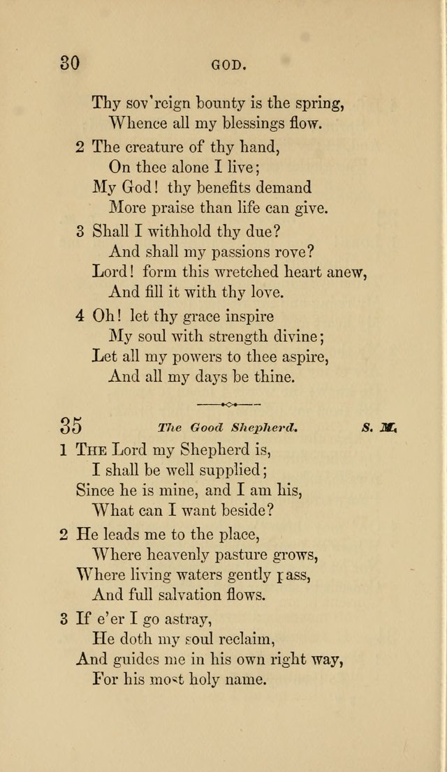 Social Hymn Book: Being the Hymns of the Social Hymn and Tune Book for the Lecture Room, Prayer Meeting, Family, and Congregation (2nd ed.) page 30