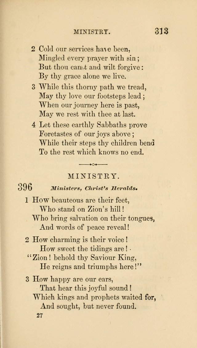 Social Hymn Book: Being the Hymns of the Social Hymn and Tune Book for the Lecture Room, Prayer Meeting, Family, and Congregation (2nd ed.) page 315