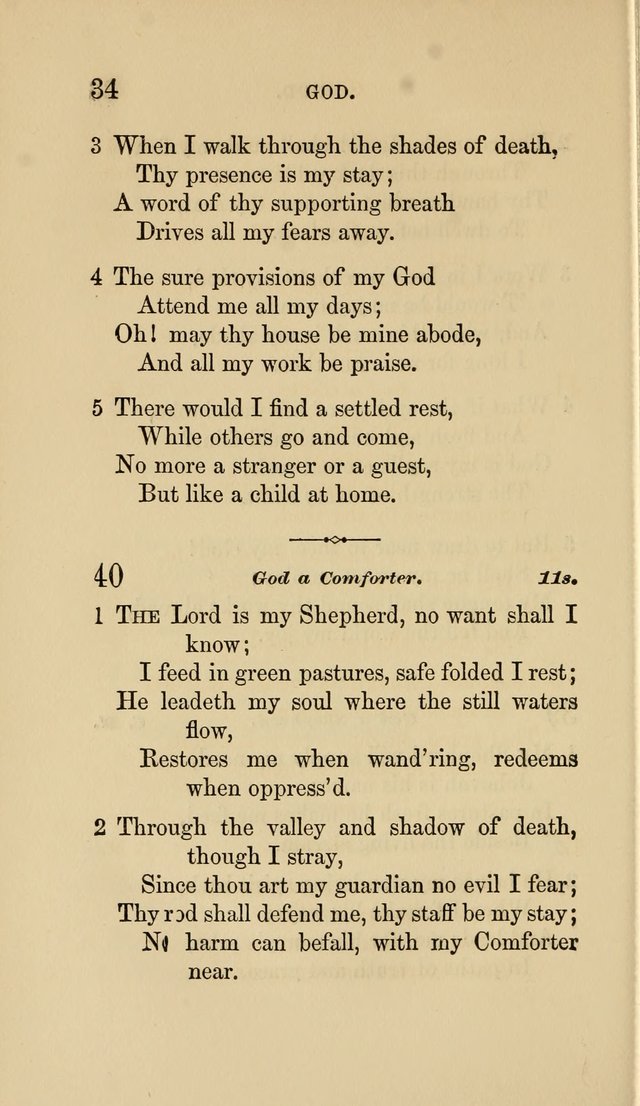 Social Hymn Book: Being the Hymns of the Social Hymn and Tune Book for the Lecture Room, Prayer Meeting, Family, and Congregation (2nd ed.) page 34