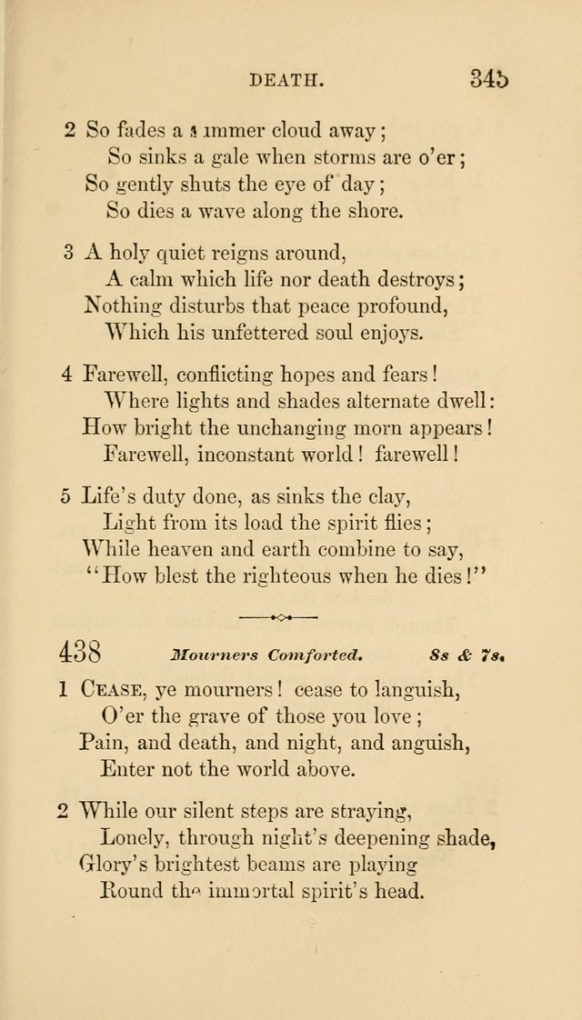 Social Hymn Book: Being the Hymns of the Social Hymn and Tune Book for the Lecture Room, Prayer Meeting, Family, and Congregation (2nd ed.) page 347