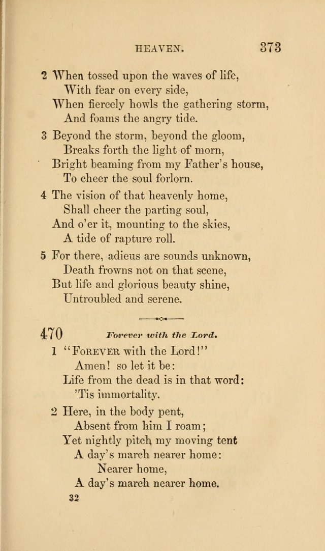 Social Hymn Book: Being the Hymns of the Social Hymn and Tune Book for the Lecture Room, Prayer Meeting, Family, and Congregation (2nd ed.) page 375