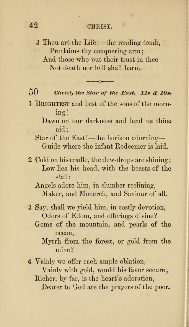 Social Hymn Book: Being the Hymns of the Social Hymn and Tune Book for the Lecture Room, Prayer Meeting, Family, and Congregation (2nd ed.) page 42