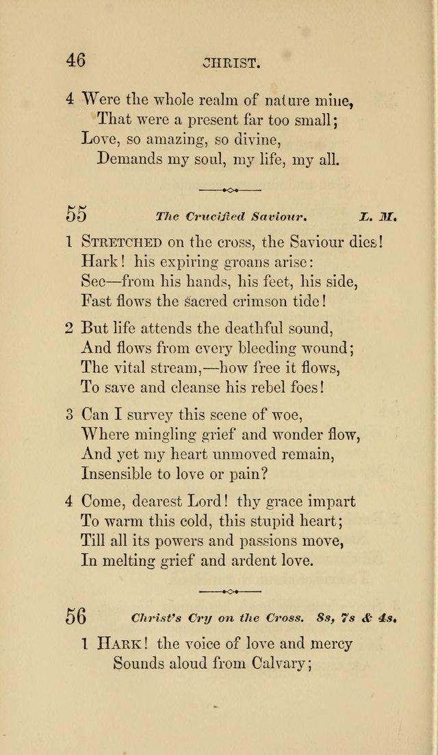 Social Hymn Book: Being the Hymns of the Social Hymn and Tune Book for the Lecture Room, Prayer Meeting, Family, and Congregation (2nd ed.) page 46