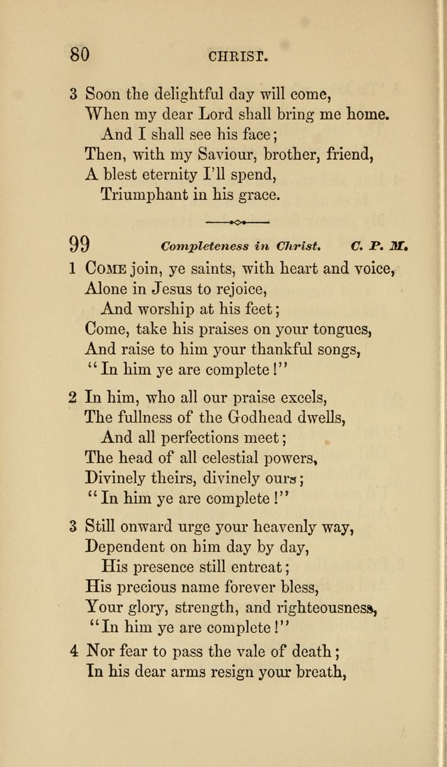 Social Hymn Book: Being the Hymns of the Social Hymn and Tune Book for the Lecture Room, Prayer Meeting, Family, and Congregation (2nd ed.) page 80