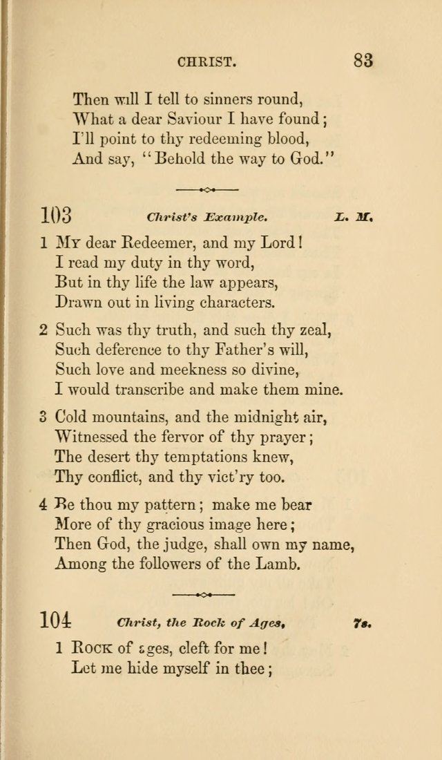 Social Hymn Book: Being the Hymns of the Social Hymn and Tune Book for the Lecture Room, Prayer Meeting, Family, and Congregation (2nd ed.) page 83