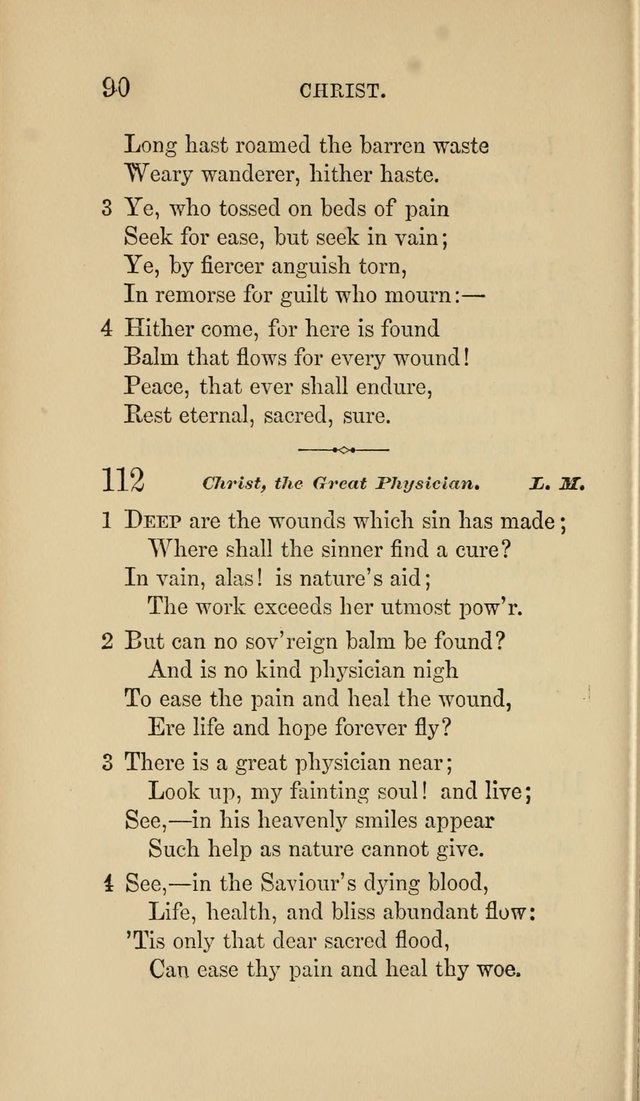 Social Hymn Book: Being the Hymns of the Social Hymn and Tune Book for the Lecture Room, Prayer Meeting, Family, and Congregation (2nd ed.) page 90