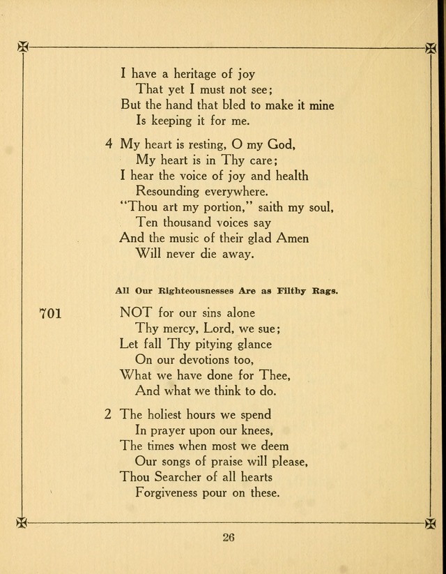 Supplemental Hymn Book: the Church of the Saviour, Philadelphia page 31