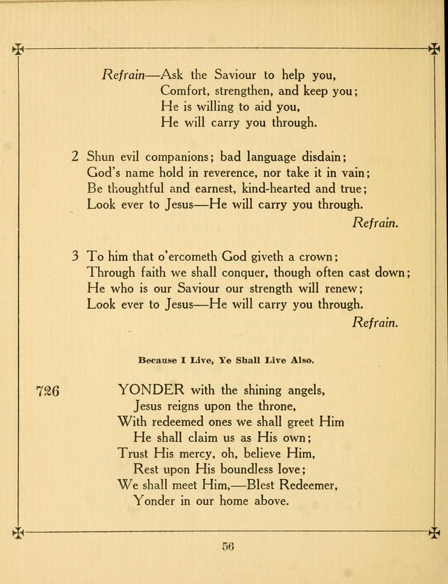 Supplemental Hymn Book: the Church of the Saviour, Philadelphia page 61