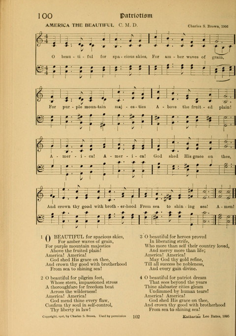 Social Hymns of Brotherhood and Aspiration page 102