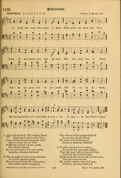 Social Hymns of Brotherhood and Aspiration page 107