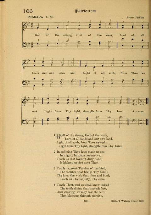 Social Hymns of Brotherhood and Aspiration page 108