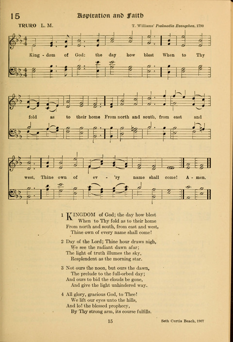 Social Hymns of Brotherhood and Aspiration page 15