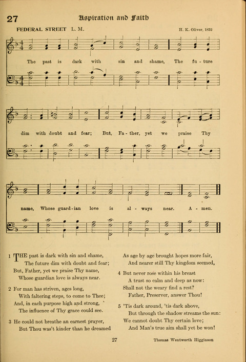 Social Hymns of Brotherhood and Aspiration page 27