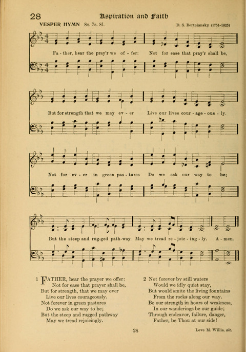 Social Hymns of Brotherhood and Aspiration page 28