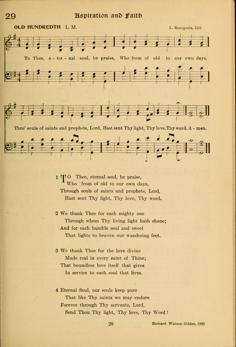 Social Hymns of Brotherhood and Aspiration page 29