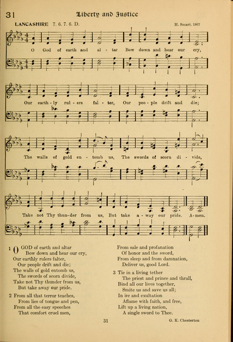 Social Hymns of Brotherhood and Aspiration page 31