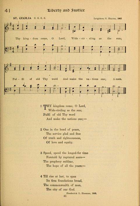 Social Hymns of Brotherhood and Aspiration page 41