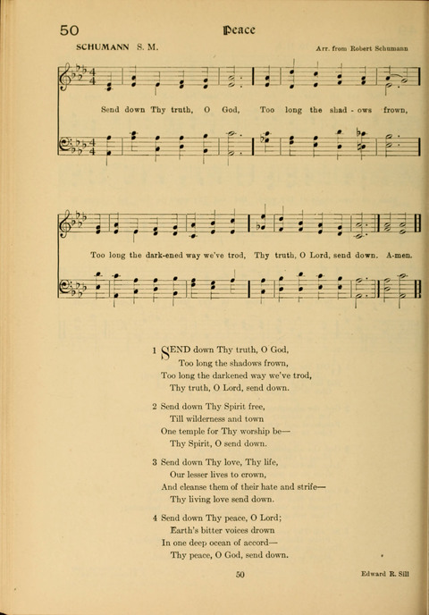 Social Hymns of Brotherhood and Aspiration page 50