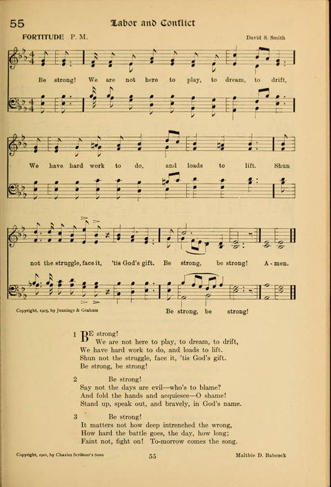 Social Hymns of Brotherhood and Aspiration page 55