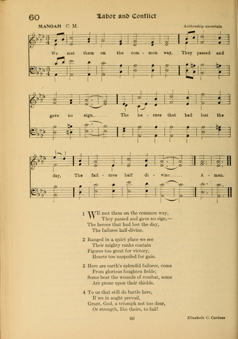 Social Hymns of Brotherhood and Aspiration page 60